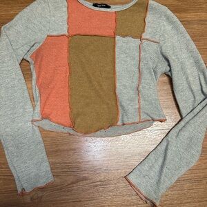 Colorblock Long Sleeve Top